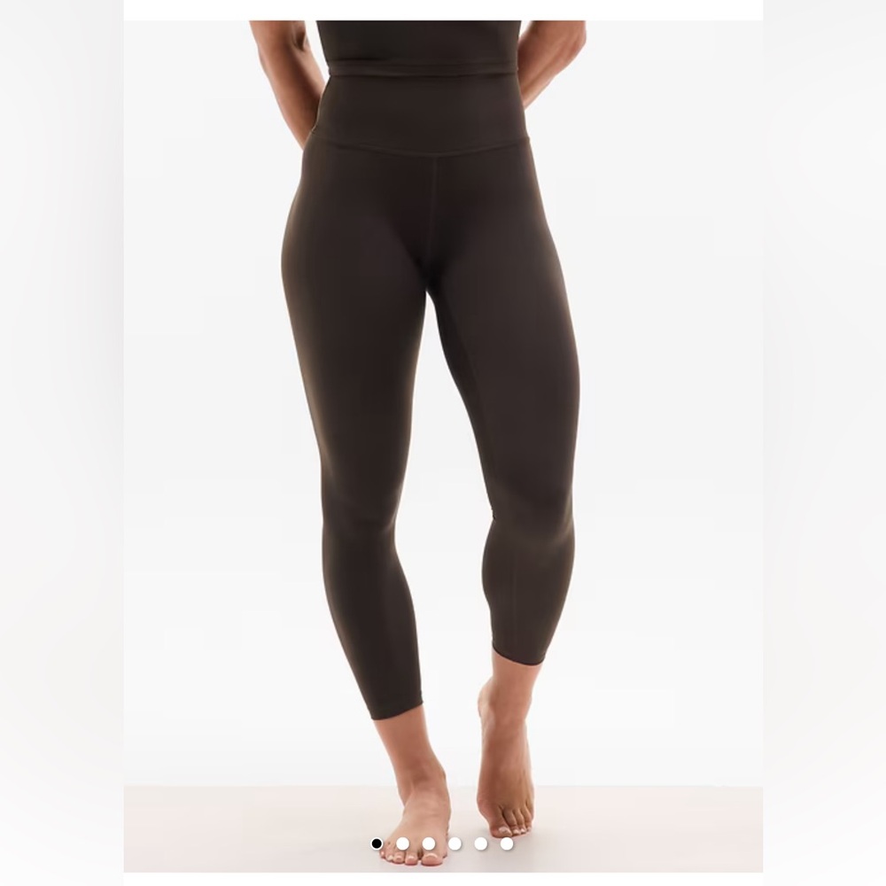 NWOT Athleta Transcend High-Rise 7/8 Legging in Truffle Brown